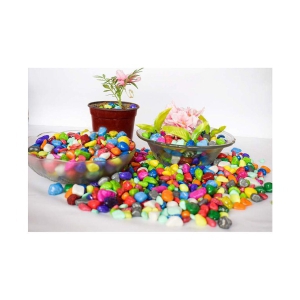 Somil Multicolor Pabbles/Stone For Garden, Plants, Aquarium & Home Decor Wt. 950g