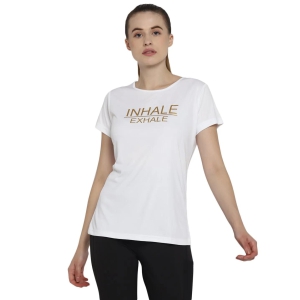 WMN POL PT HS TEE-S / White