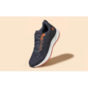 Sporty Casuals-Grey-Orange / UK 7