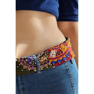 Kutch Hand Embroidered Belt By Qurcha-S