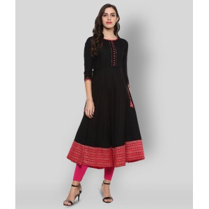 yash-gallery-black-rayon-womens-flared-kurti-pack-of-1-xxl