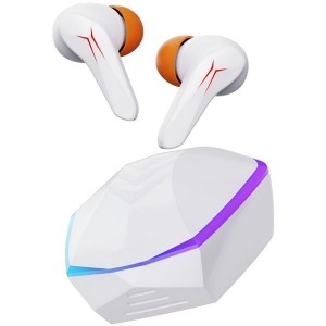 VEhop Gamo 121 Bluetooth True Wireless (TWS) In Ear 40 Hours Playback Low Latency,Powerfull bass IPX4(Splash & Sweat Proof) White