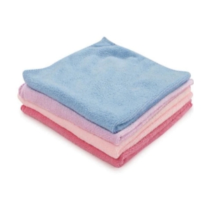 HOMETALES Multicolor 240 GSM Drying Towel For Automobile ( Pack of 4 )