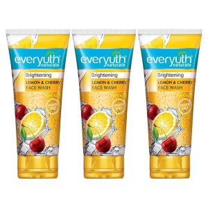 Everyuth Naturals Brightening Lemon And Cherry Face Wash 150gm Pack Of 3