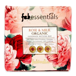 fabessentials-rose-milk-handmade-bathing-bar-100-organic-with-coconut-oil-vitamin-e-cleanses-nourishes-brightens-skin-vegan-palm-oil-free-100-gm