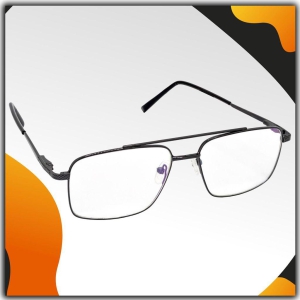 Hrinkar Trending Eyeglasses: Grey Rectangle Optical Spectacle Frame For Men & Women |HFRM-GRY-19006
