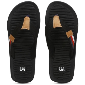 UrbanMark Men Comfortable Light Weight Colorblocked Slippers- Black - None