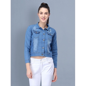 BuyNewTrend - Denim Blue Jackets Pack of 1 - None