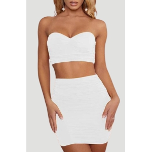 Lola Co Ord - Kucah-Large / White