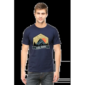 Hike More Unisex T-shirt-Navy Blue / L