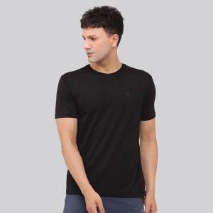 Solid Stretch T-shirt -  Black-XXL