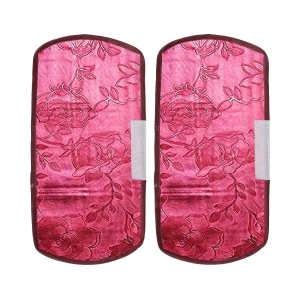 E-Retailer Set of 2 PVC Red Fridge Handle Cover - Red