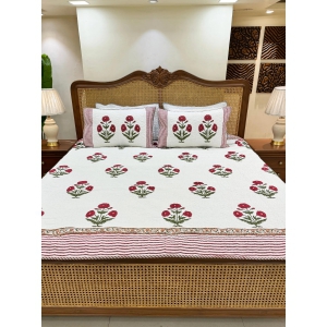 Hand Block Mulmul Cotton Bedcover | Gulfam Bedcover-King