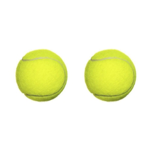 Emm Emm Pack of 2 Pcs Green-Yellow Cricket Tennis Ball - S(Men)