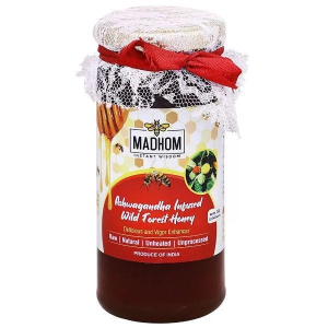 Ashwagandha Infused Wild Forest Honey 350 Gms