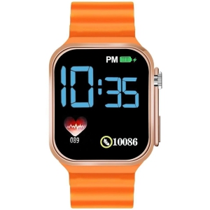 Svats Orange Silicon Digital Mens Watch