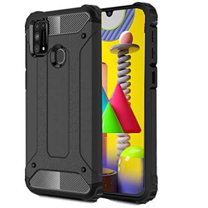 Samsung Galaxy M31 Back Cover Case Rugged Armor - Black