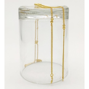 Itscustommade Gold plated anklet-9 inch