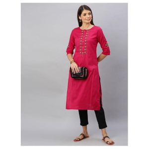 alena-pink-cotton-straight-kurti-xl