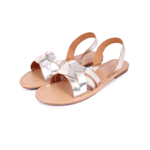 WOMEN Premium Silver Flat Sandals