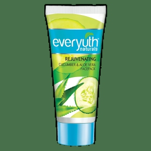 Everyuth Naturals Rejuvenating Face Pack - Cucumber & Aloe Vera, No Harmful Chemicals, 50 G Tube