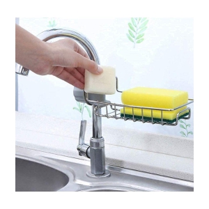 ramdev-enterprise-kitchen-adjustable-sink-faucet-shelf-stainless-steel-drain-rack-sponge-clip-hanging-holder-dishcloth-towel-caddy-organizer-holder-scrubbers-bathroom