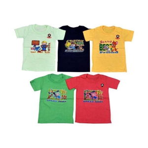 Baby boy pure cotton t-shirt (pack of 5) - None