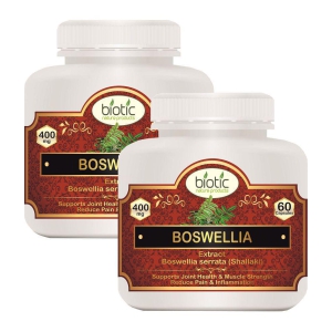 Biotic Boswellia Extract Capules - 400mg Capsule 120 no.s Pack of 2