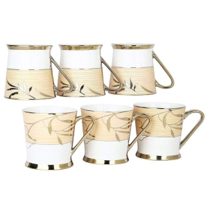 femora-indian-ceramic-marble-gold-line-tea-cups-set-of-6-170-ml