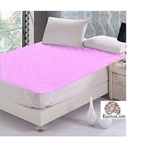 Rajasthan Crafts Microfiber 240TC Mattress Protector (Double_Pink, 72 x 78 inches)