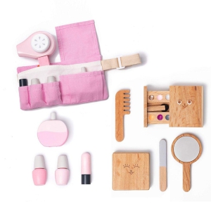 Wooden 12 Piece Makeup Kit | Pretend Play Makeup Set for Kids (3 - 8 years)