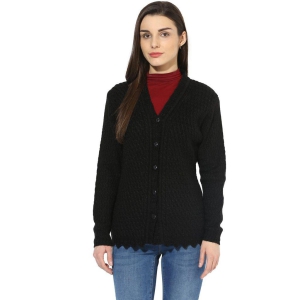 One femme Women's Wool V-Neck Cardigan