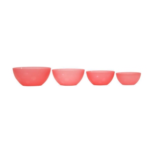 Jaypee Plus Plastic Mixing Bowl 4 Pc - Red