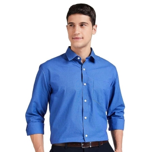 Men's Cotton Regular Fit Full Sleeve Solid Casual Shirt (BLUE)