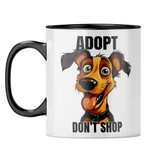 Adopt Coffee Mug-Black