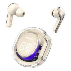 VEhop Ultrapods PRO Bluetooth True Wireless (TWS) In Ear 30 Hours Playback Low Latency,Powerfull bass IPX4(Splash & Sweat Proof) Royal Cream