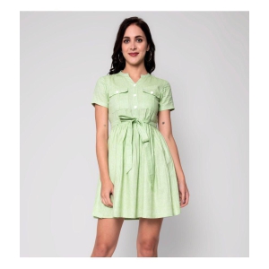 god-bless-green-cotton-womens-fit-and-flare-dress-pack-of-1-none