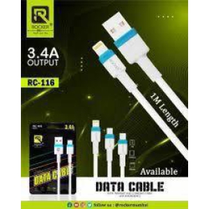 Rocker 116(2Pcs)3.4 Amp iPhone Data Cable