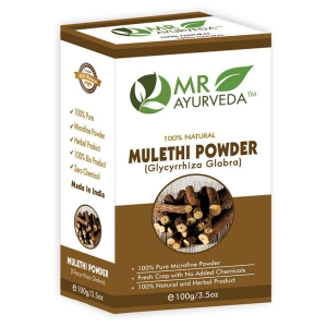 MR Ayurveda Mulethi Powder (Licorice Powder) Face Pack Masks 100 gm