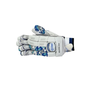 Pro-Master Batting Gloves-Right Hand / White/Blue / Leather