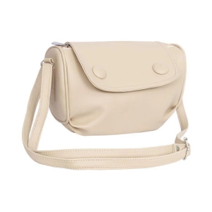 Leather Land - Beige  PU Sling Bag - Beige