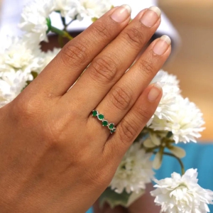 Ring - Emerald Wave-Green