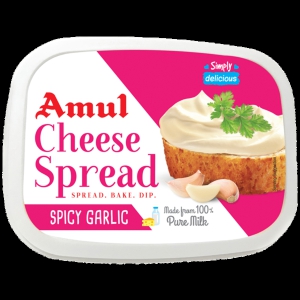 Amul Processed Cheese Spread  Spicy Garlic Made from 100 Pure Milk 200 g