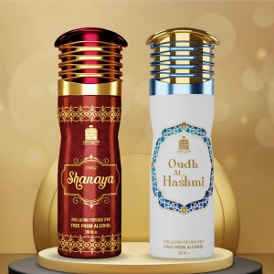 Combo Shanaya & Oudh Al Hashmi Alcohol Free Premium Deodorant Body Spray 200 ML