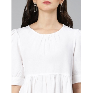 Oxolloxo White A-Line Dress