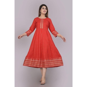 sipet-red-rayon-womens-flared-kurti-pack-of-1-none