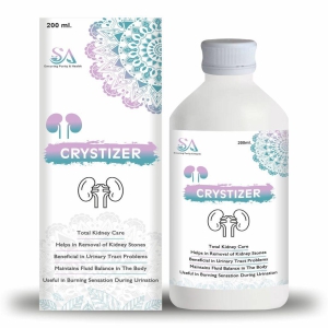 CRYSTIZER (Best Medicine For Urinary Track Infection(UTI),Vaginal Infection Helps In Incontinence, Pashanbhed, Gokharu and Punarnava)