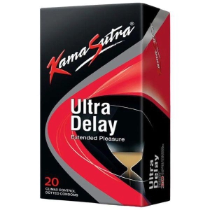 KamaSutra Ultra Delay Extended Pleasure Climax Control Dotted 20 Condoms