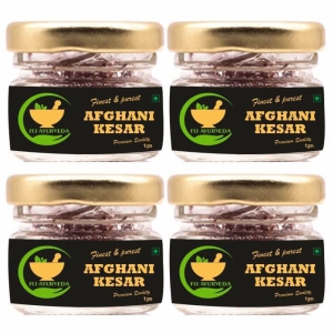 FIJ AYURVEDA Natural & Finest A++ Grade Afghani Kesar Thread Saffron/Keshar/Zafran/Jafran for Biryani & Cooking ? 4GM Combo Pack