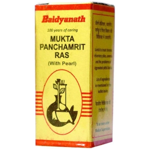 Baidyanath Muktapanchamrit Ras with Pearls Tablet 10 no.s Pack of 1